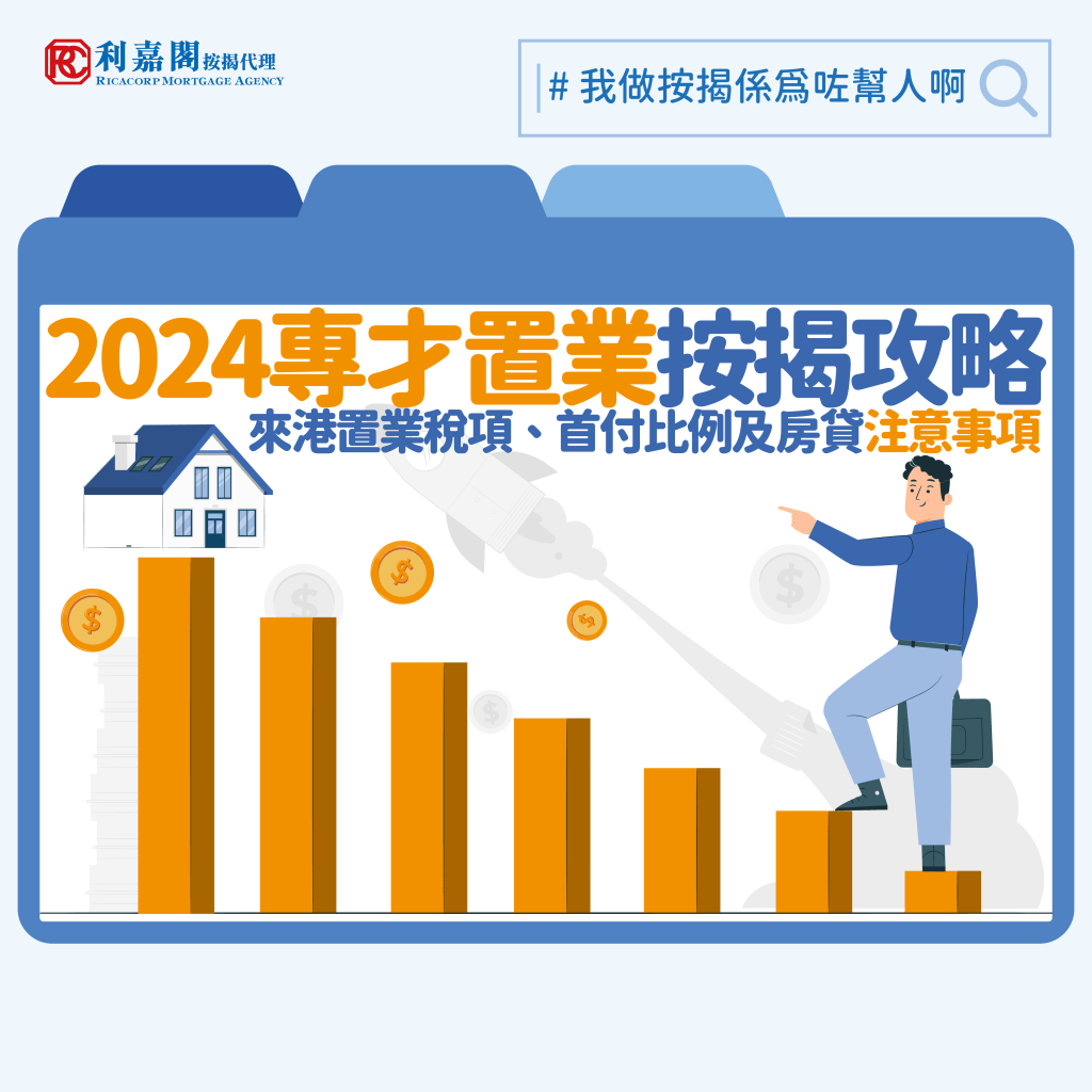 符合指定輸入人才計劃的人士，不用居港滿7年取得香港永久居民資格，購入物業時可享「先免後徵」有等同香港永久居民相同的首次置業人士從價印花稅率，如若最後未有成為香港永久居民，需補繳有關稅項。除了稅率優惠外，房貸方面，政府於2023年7月亦取消了收入非來自香港的按揭成數限制，令到海外入息可享與永久居民相同的優惠，最高可以申請90%按揭。