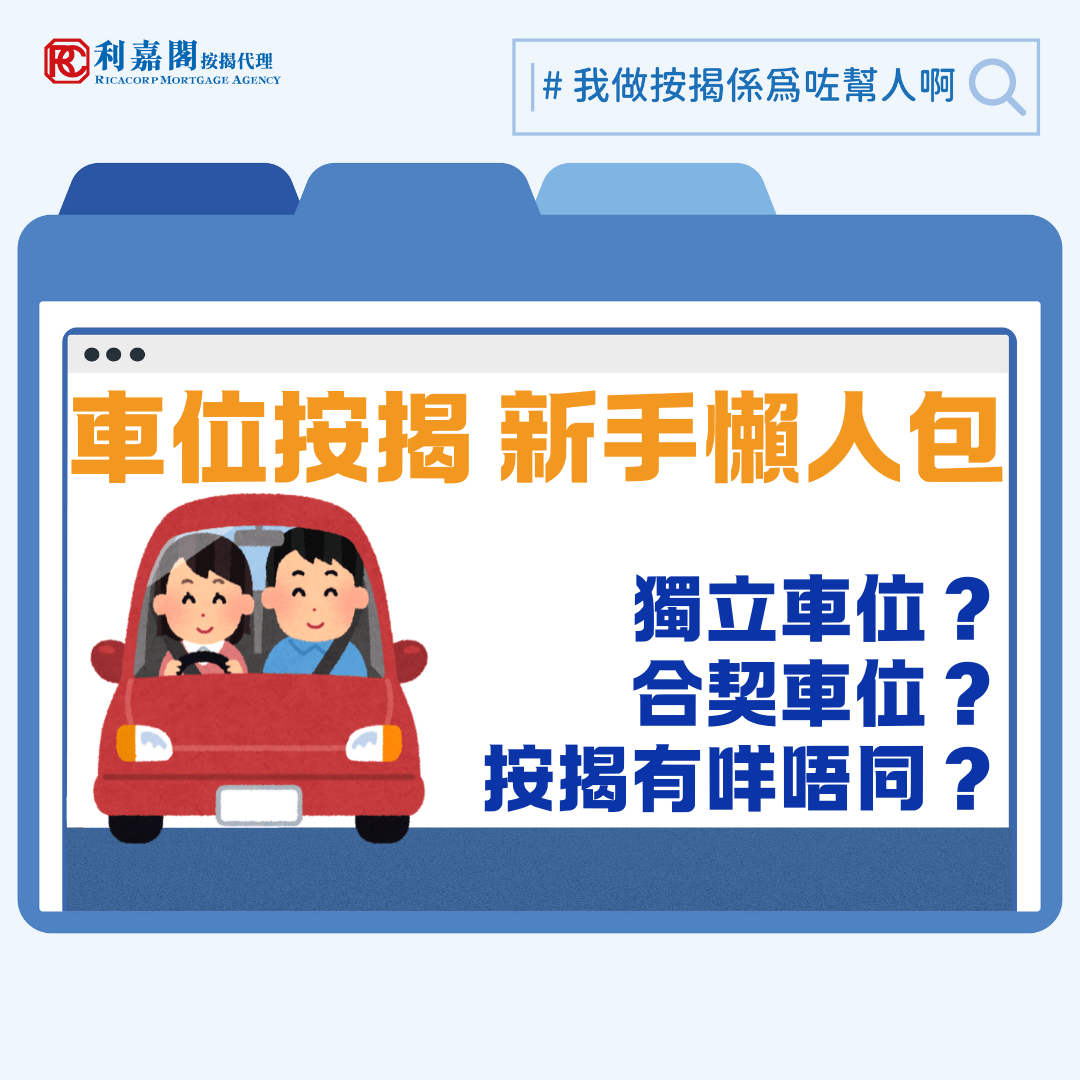 車位按揭 | 車位交投升溫 新手投資風險注意 14 今年車位價格仍處低位,不少地區如昔日熱炒的將軍澳區均錄得大幅度蝕讓,但整體交投量有回升,成為部分投資者入場門檻較低的選擇之一。大家要留意車位的按揭審批標準、風險評估及貸款條件等均遠較平時本欄所討論的住宅物業按揭嚴格。對於正考慮購入車位的買家而言,先了解車位按揭的限制及操作方法,對資金安排尤為重要。
